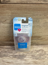 NEW MAM Original Night 2pk Pacifiers, Glow-in-the-Dark Purple/Cream 6-16m