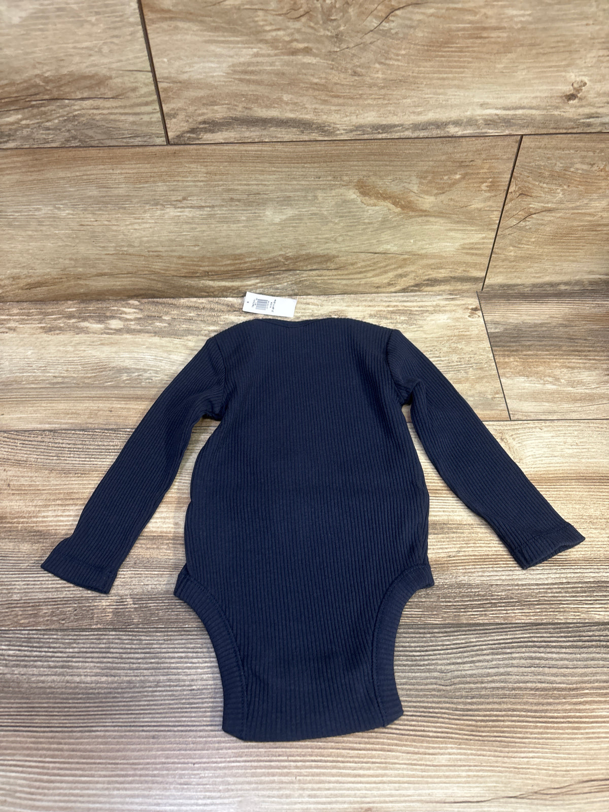 NEW Old Navy Ribbed Long Sleeve Bodysuit Navy sz 6-12m