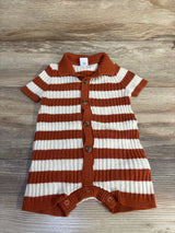 Old Navy Striped Sweater Romper Brown sz 3-6m