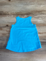 Cat & Jack Blue Floral Cone Tank Top sz 2T