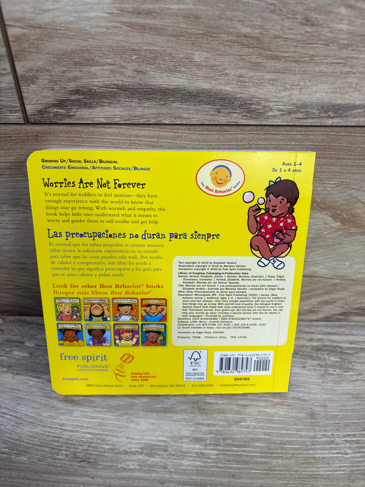 Worries Are Not Forever / Las Preocupaciones no duran para Siempre Board Book