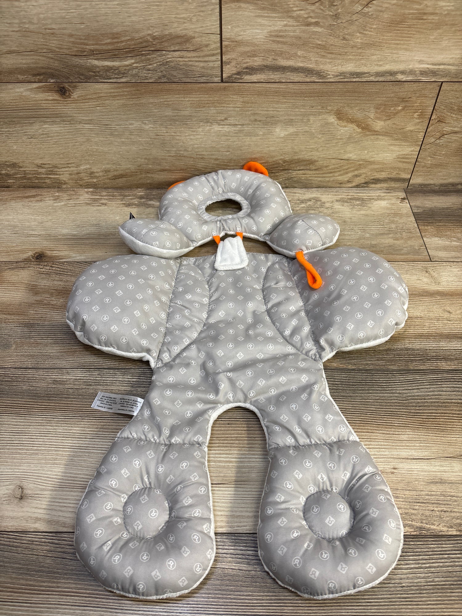 BenBat Total Body Baby Support Pillow for Stroller/Car Seat Grey
