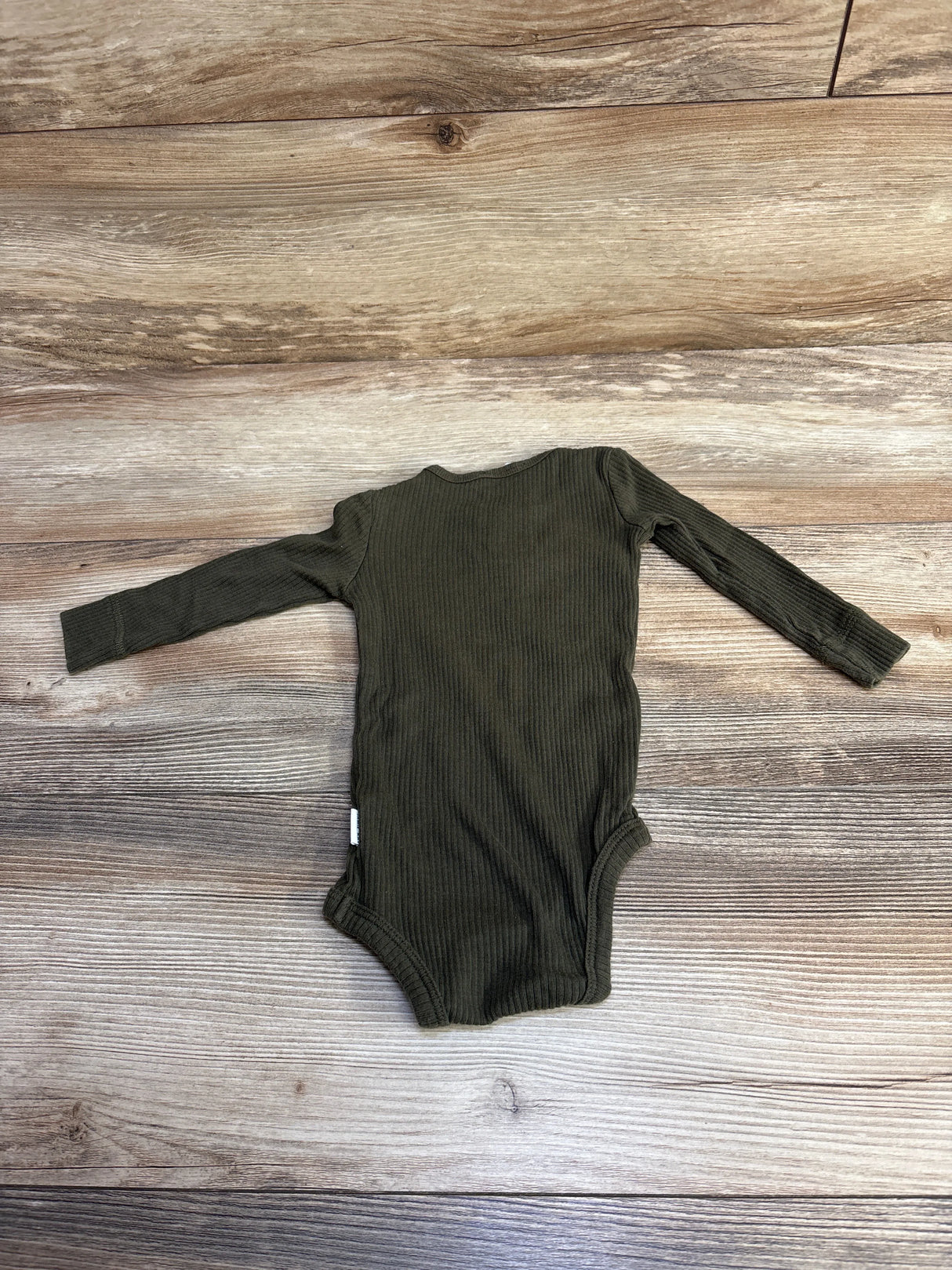 Jamie Kay Organic Modal Long Sleeve Bodysuit Dark Green sz 6-12m