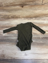 Jamie Kay Organic Modal Long Sleeve Bodysuit Dark Green sz 6-12m
