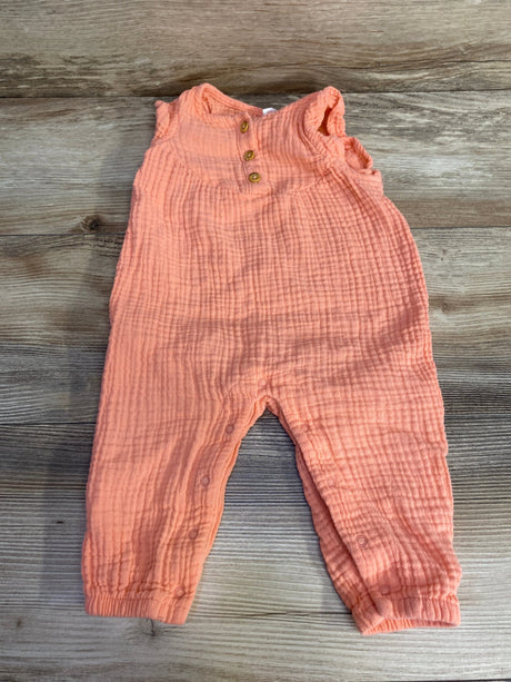 Cat & Jack Henley Romper Pink sz 6-9m - Me n Mommy To Be