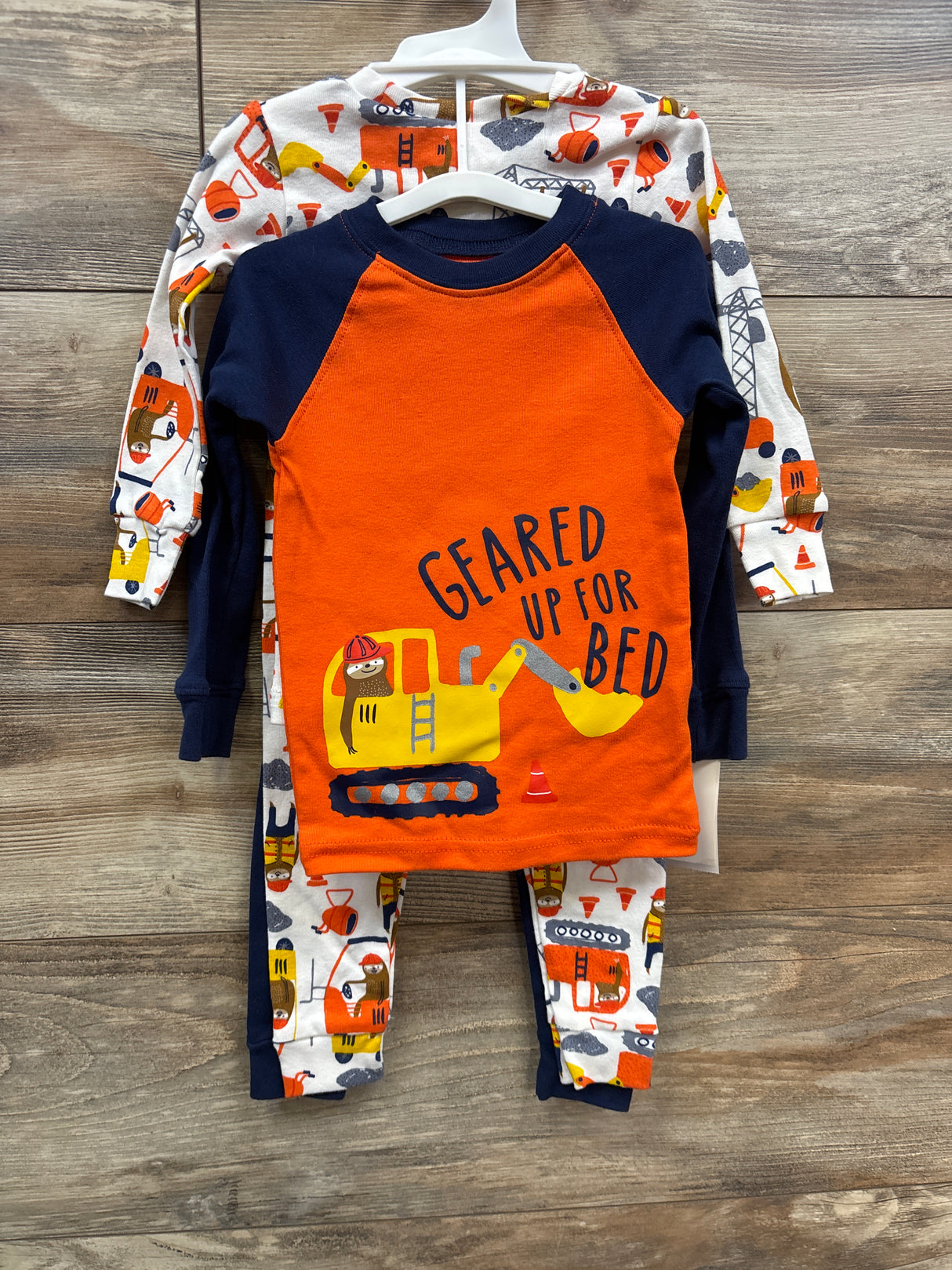 NEW Just One You 4pc Construction Pajamas Set Navy sz 18m