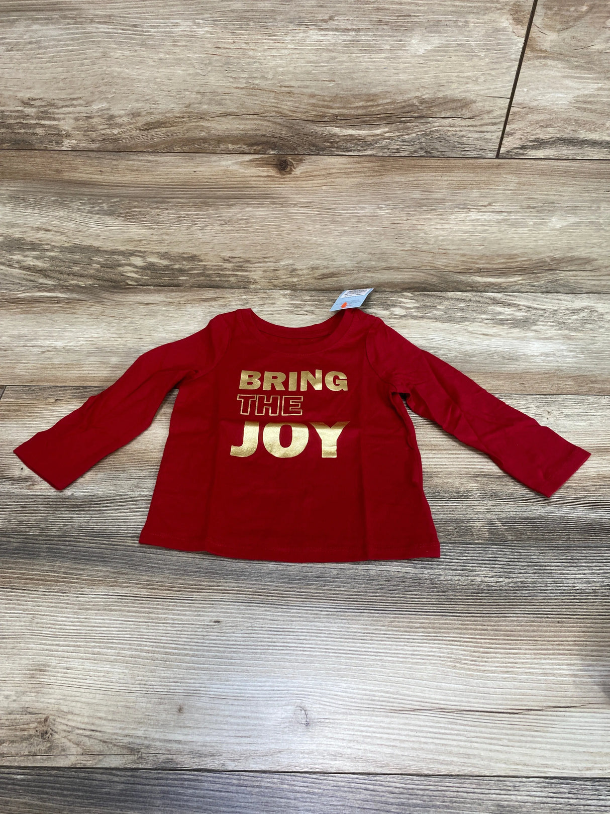 NEW Cat & Jack Bring The Joy Shirt Red sz 18m