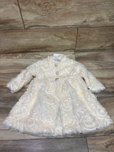 NEW Blueberi Boulevard Rosette Dress Coat Ivory sz 18m