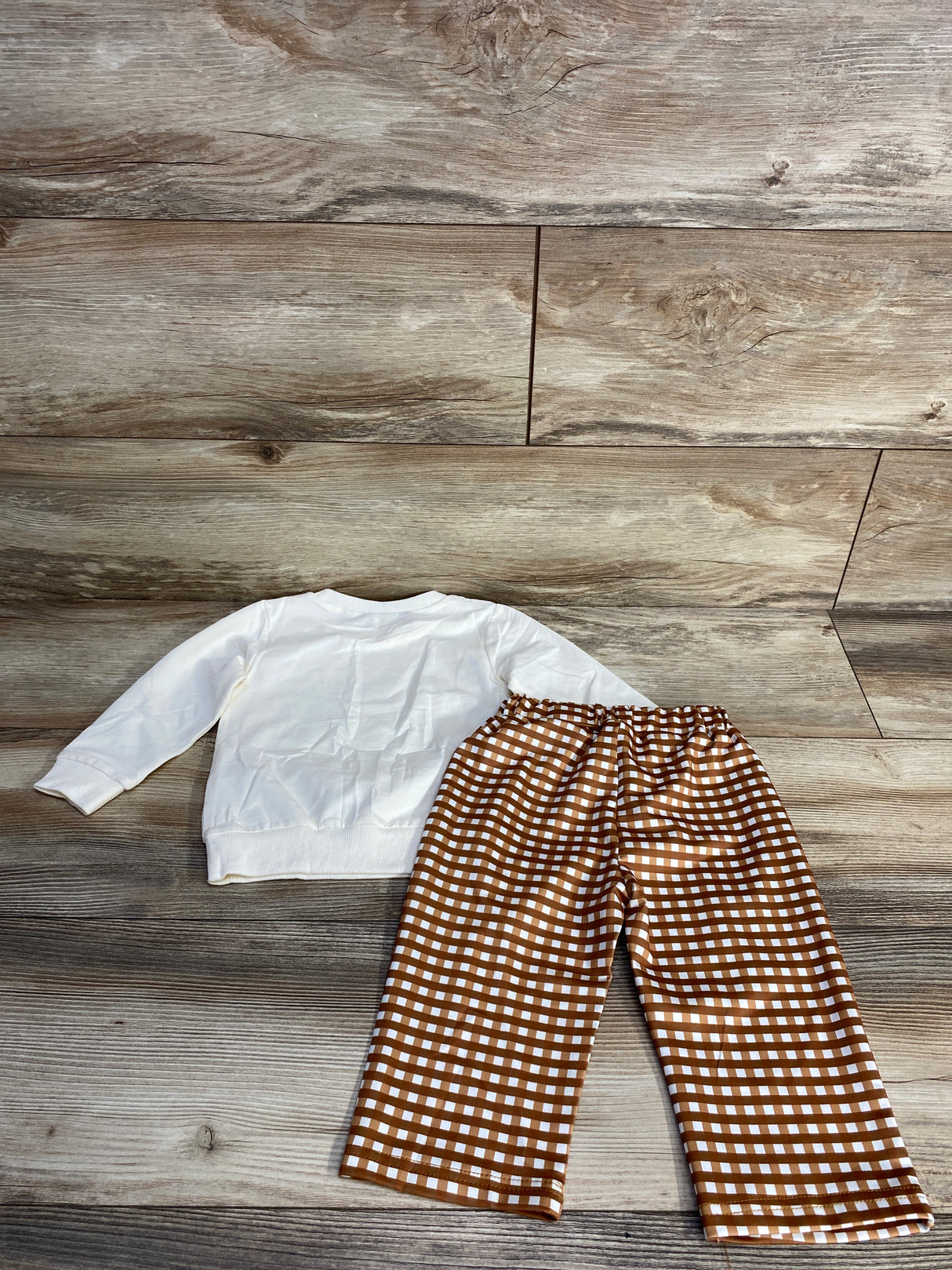2pc Mommy's Little Man Sweatshirt & Pants White sz 6-12m