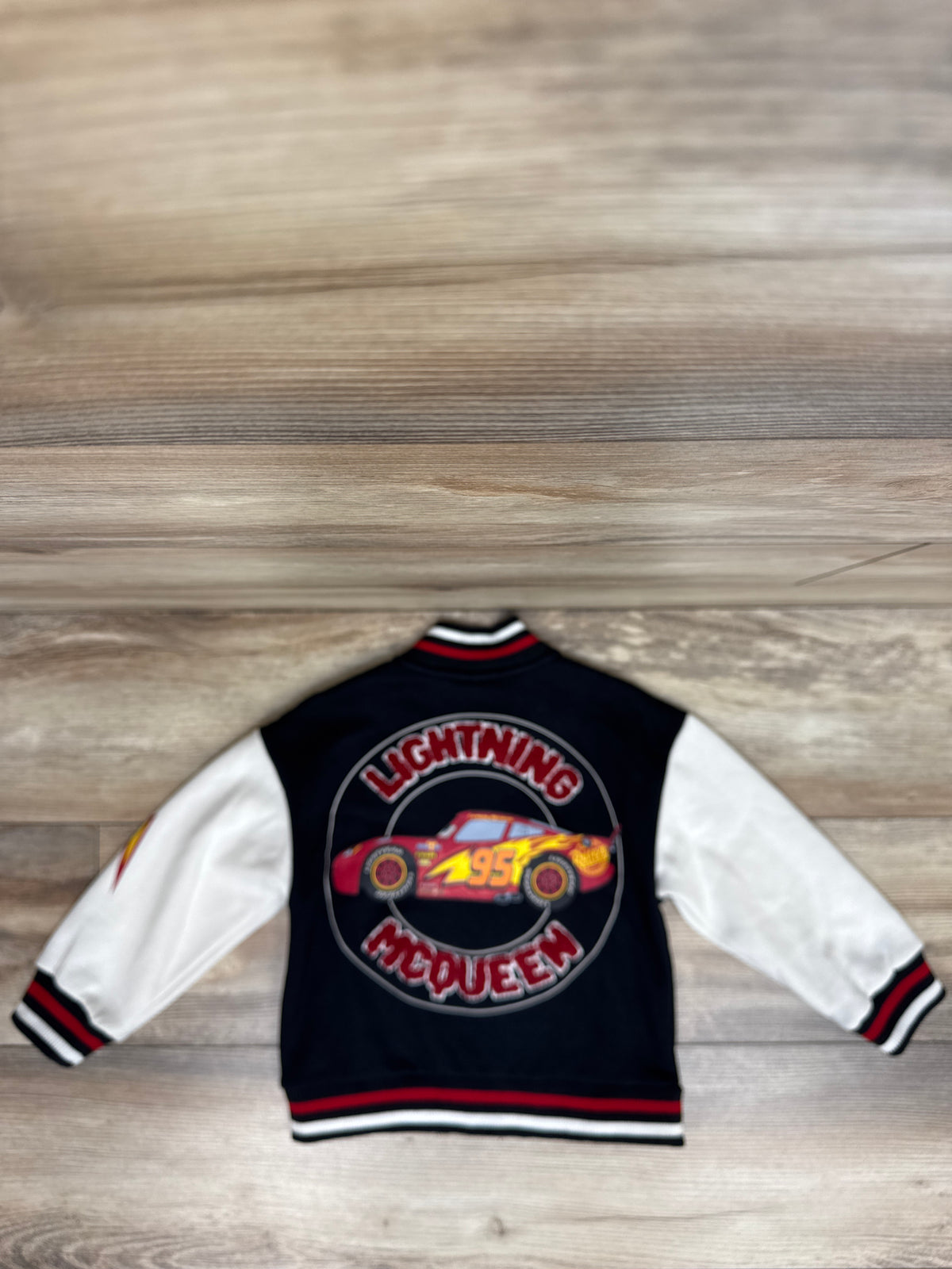 Disney Pixar Cars Varsity Jacket Black sz 4T