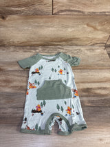 Kyte Baby x Disney Winnie The Pooh Bamboo Shortie Romper Green sz 12-18m