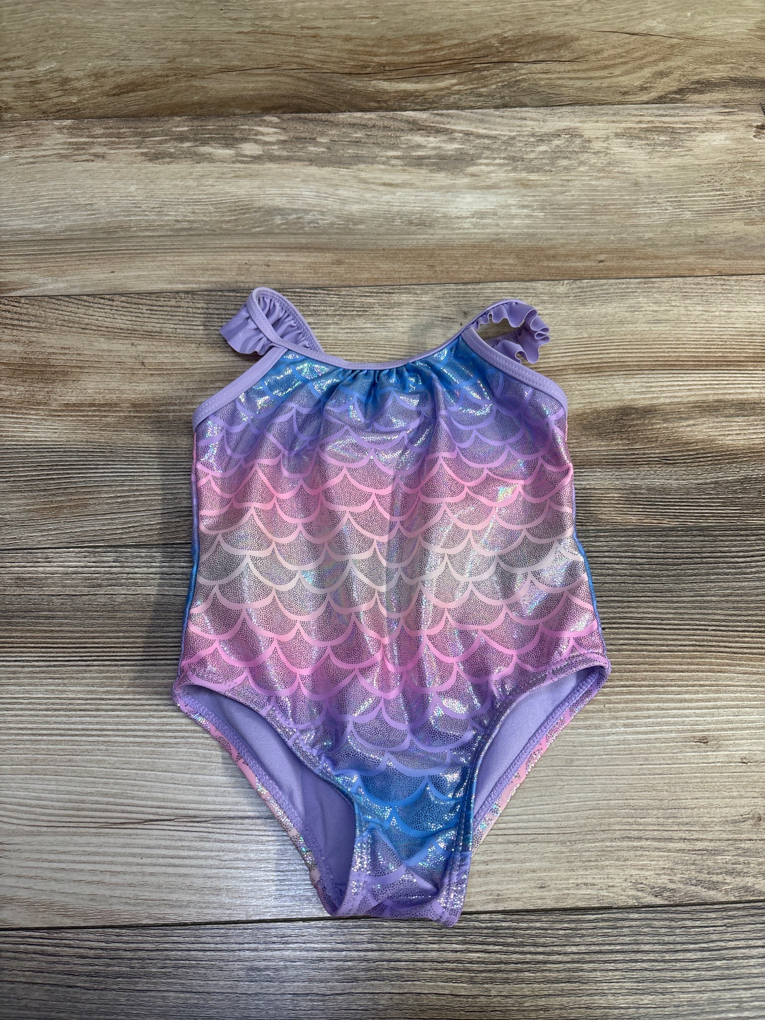 Sol Borne 1pc Mermaid Swimsuit Purple sz 2T