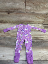 Little Sleepies Bamboo Unicorn Convertible Sleeper Purple sz 0-3m