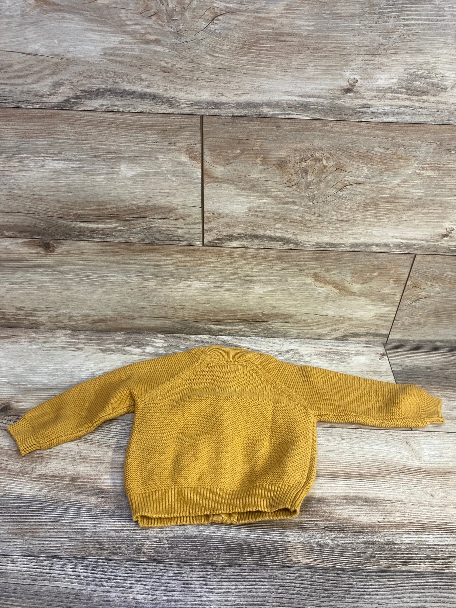 Zara Baby Knit Full-Zip Sweater Yellow sz 3-6m