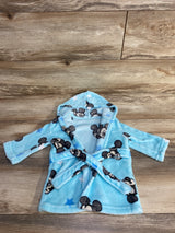 Disney Baby Mickey Mouse Hooded Robe Blue sz 0-12m