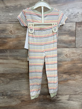 NEW Milkberry 2pc Striped Bamboo Pajama Set Ivory sz 3T