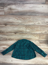 Kenneth Cole Plaid Button Up Shirt Green sz 5T