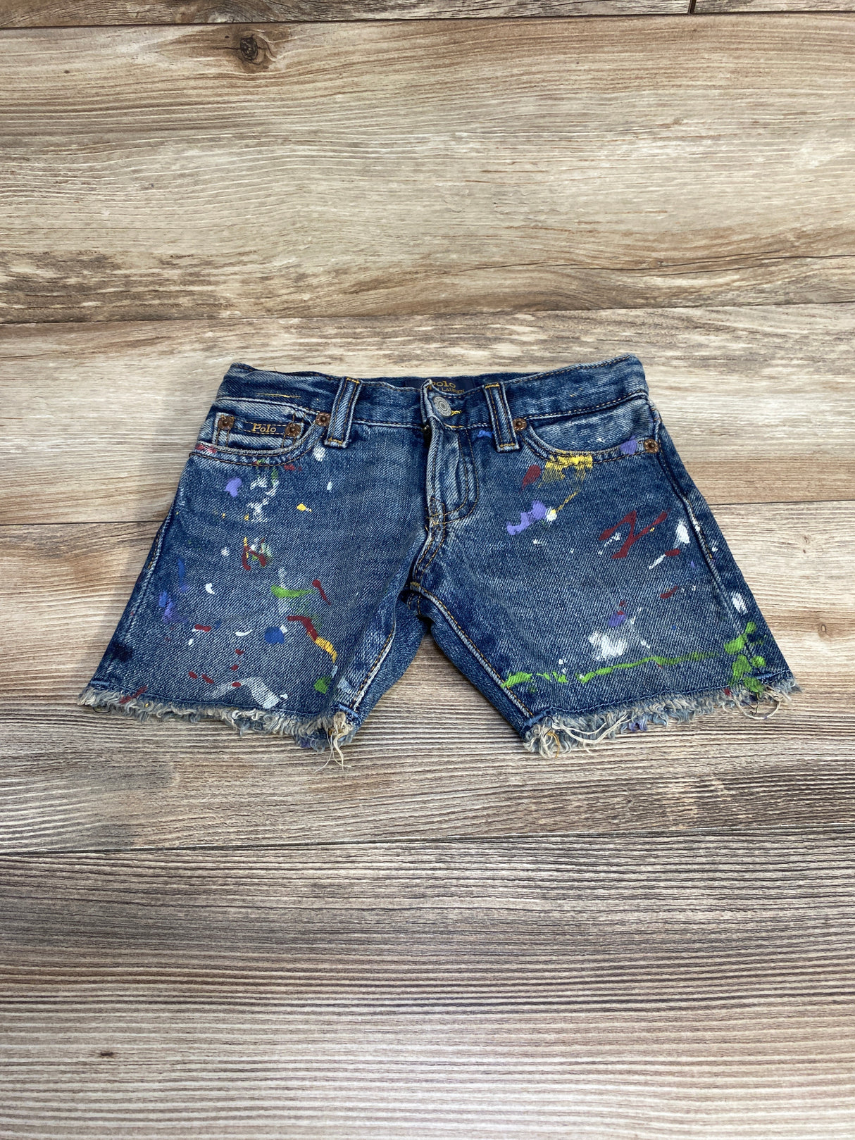 Ralph Lauren Sullivan Slim Cutoff Denim Shorts Blue sz 2T