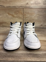 Air Jordan 1 Mid TD 'White Black' Sneakers sz 10c