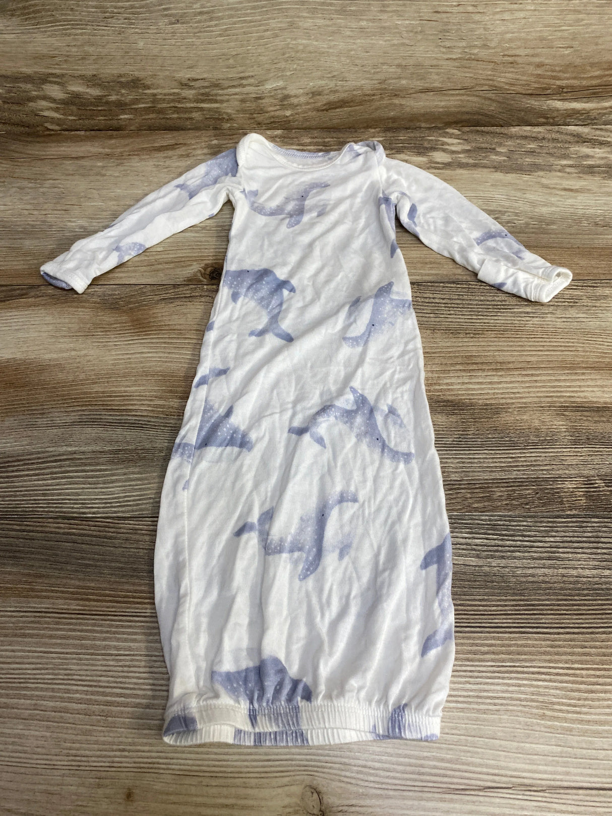 Just One You Whale Print Gown White sz Preemie