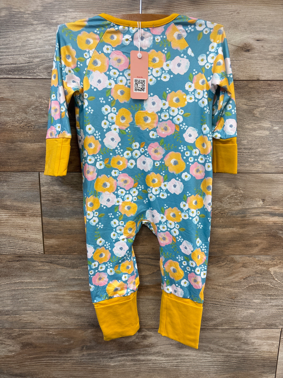 NEW Marie Nicole Ruffle Convertible Sleeper Blue sz 12-18m