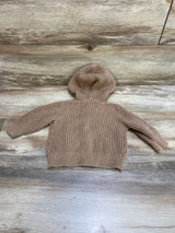 Old Navy Hooded Button-Front Knit Cardigan Brown sz 6-12m