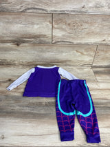 Spidey & His Amazing Friends 2pc Spider Gwen Pajama Set Purple sz 12m
