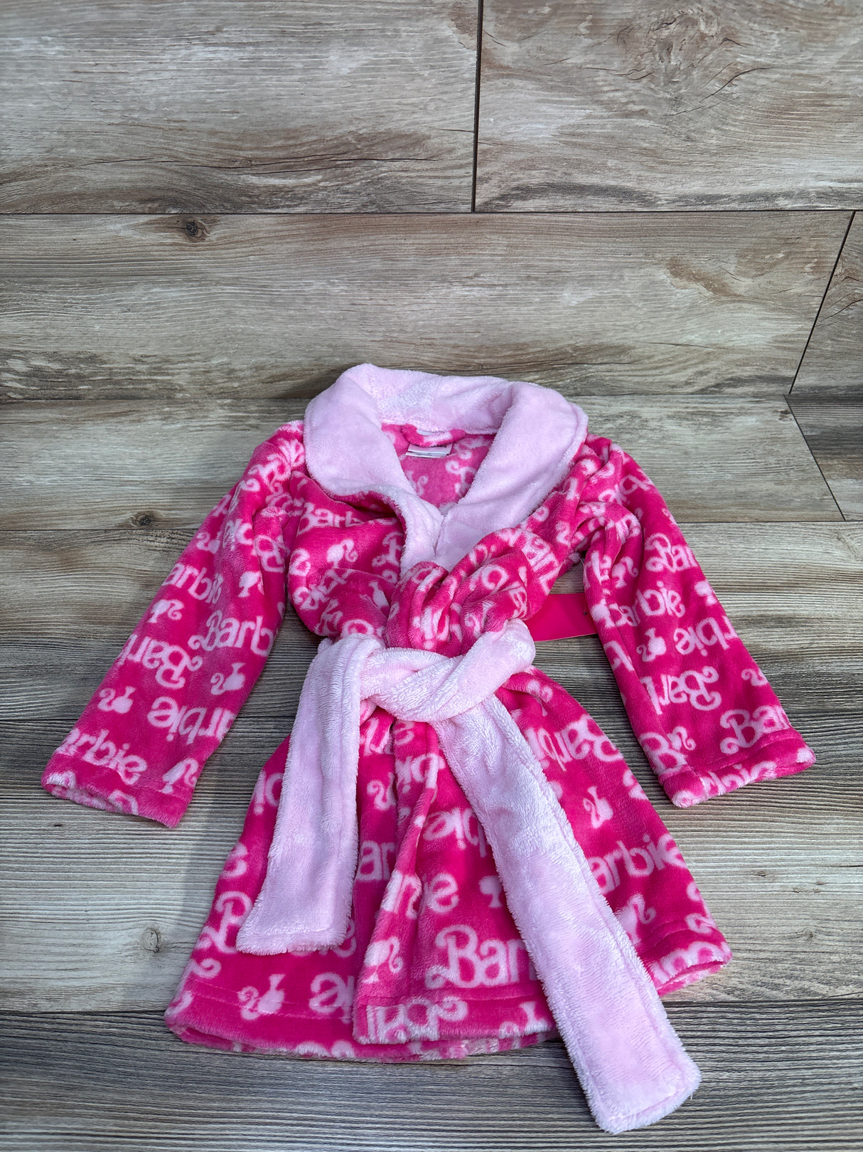 NEW Barbie Plush Robe Pink sz 4T