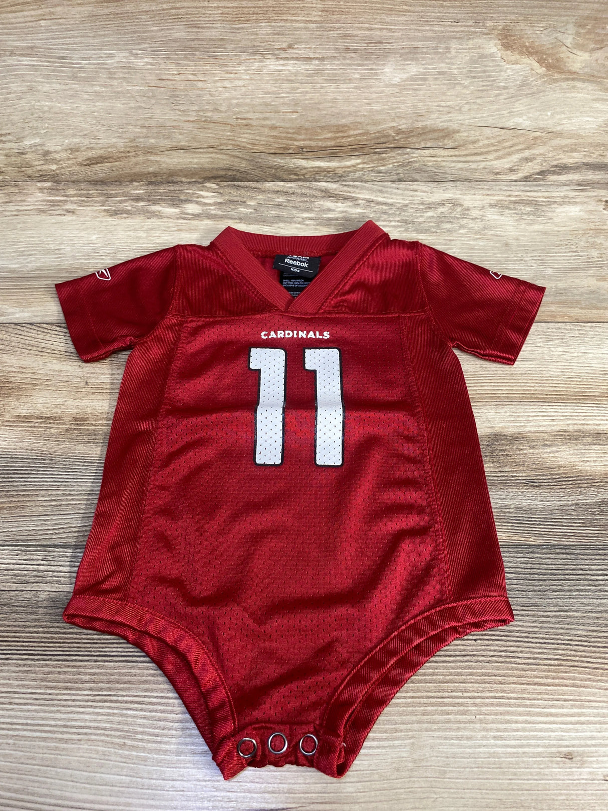 NFL Reebok Larry Fitzgerald Retired Bodysuit Jersey Red sz 6-9m