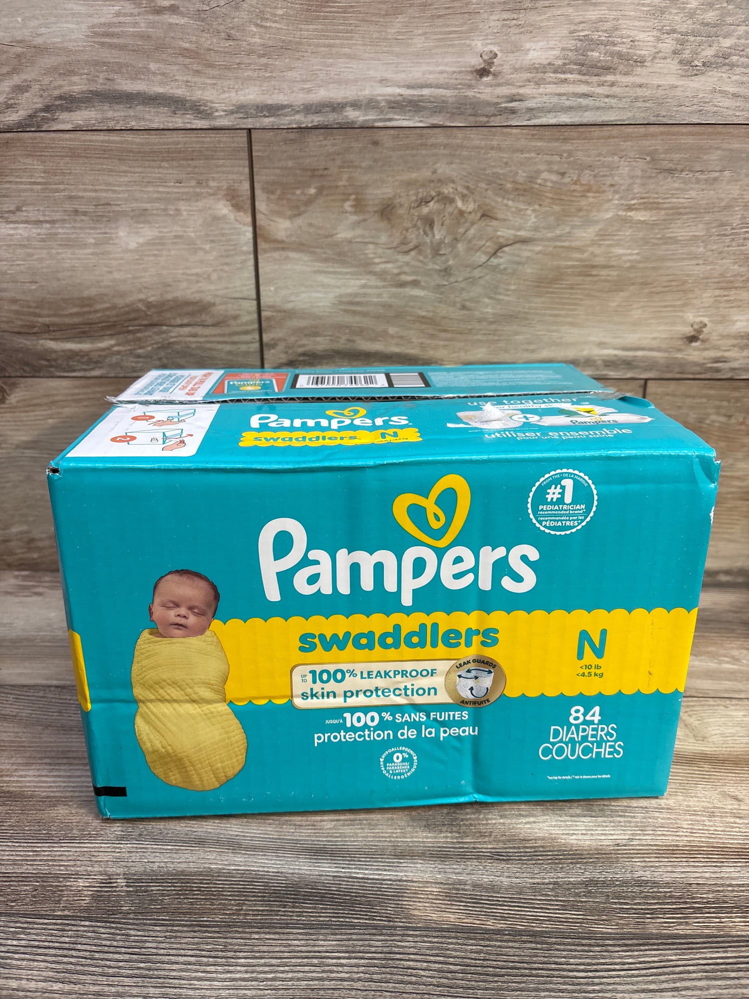 NEW Pampers Swaddlers Diapers Size Newborn 84ct.