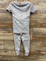Kirkland 2pc Spaceship Pajama Set Grey sz 4T