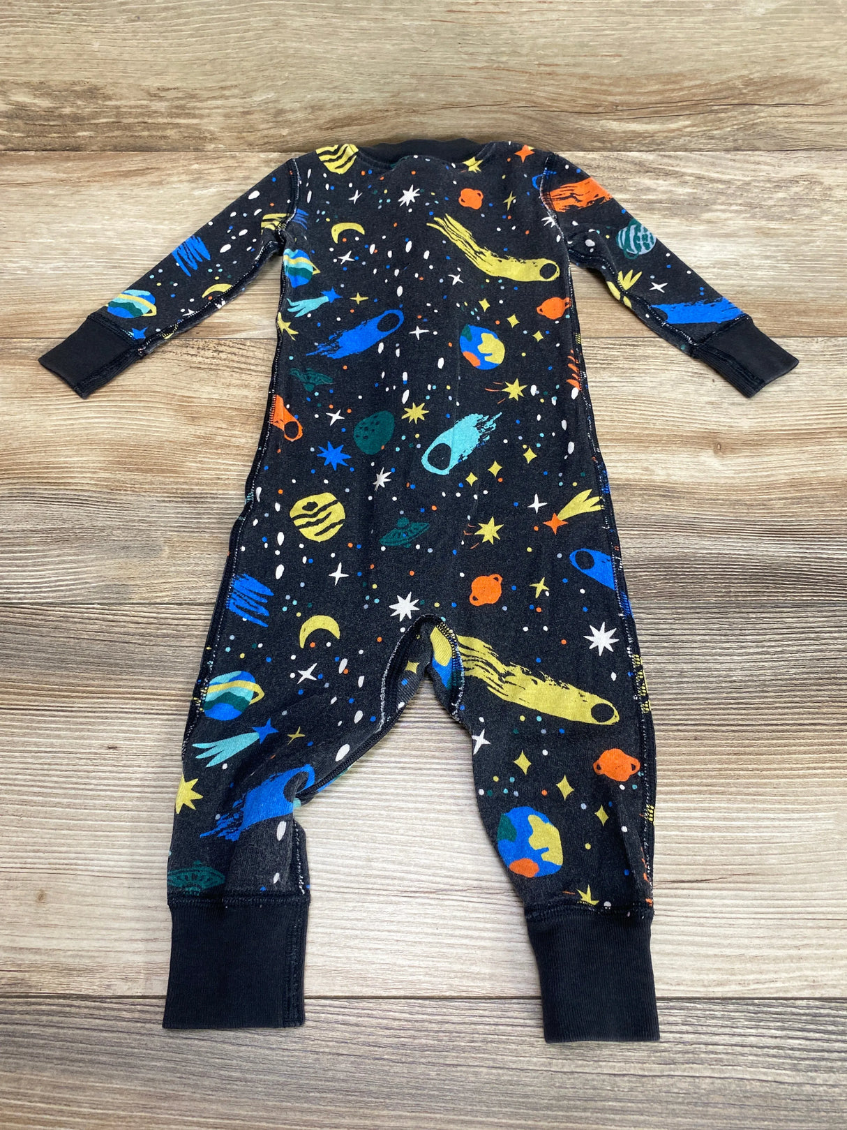 Hanna Andersson Space Sleeper Black sz 6-12m