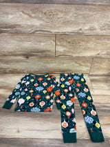 NEW Old Navy 2pc Ornament Pajama Set Emerald sz 3T