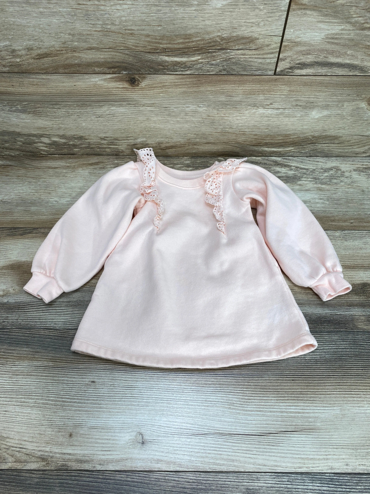 Baby Gap Barely Pink Eyelet 1pc Dress sz 12-18m