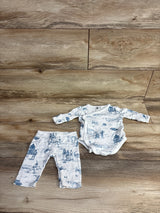 Janie & Jack Star Wars Toile Wrap 2pc Set White sz 0-3m