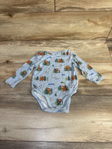 Angle Dear Yeti Long Sleeve Bodysuit Blue sz 6-12m