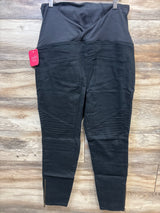 NEW Isabel Maternity Crossover Panel Utility Jeggings Black sz 14/Large
