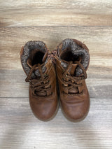 Wonder Nation Sweater Knit Lace-Up Boots Brown sz 7c