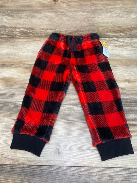 NEW Cat & Jack Red/Black Buffalo Cozy Pants sz 3T - Me n Mommy To Be