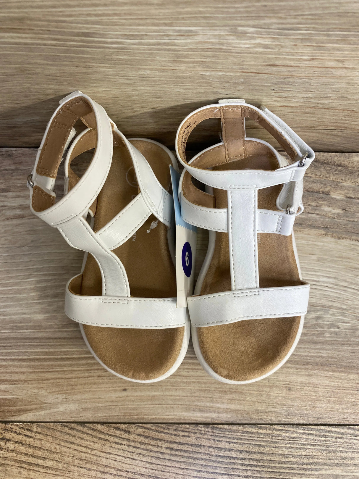 NEW Cat & Jack Lennie Sandals White Sz 6c