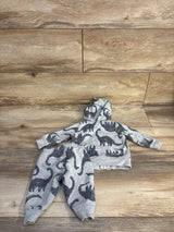 Just One You 2pc Dinosaur Zip-Up Jacket & Joggers Set Grey sz 3m