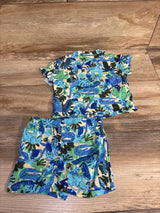 NEW Cat & Jack 2pc Button Up Shirt & Shorts Blue sz 6-9m - Me n Mommy To Be