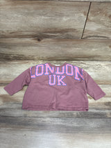 Zara London Sweatshirt Rose Gold sz 6-9m