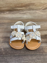 Laura Ashley Floral Sandals White sz 1/2c