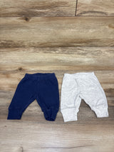 Just One You 2pk Pants Grey/Blue sz Newborn