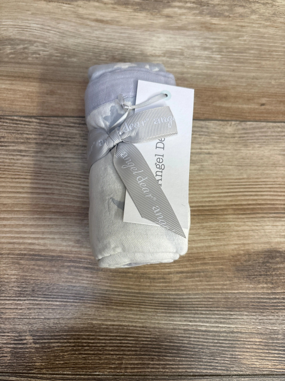 NEW Angel Dear 17 x 17 Jacquard Blankie, Grey Moon & Stars - Me n Mommy To Be