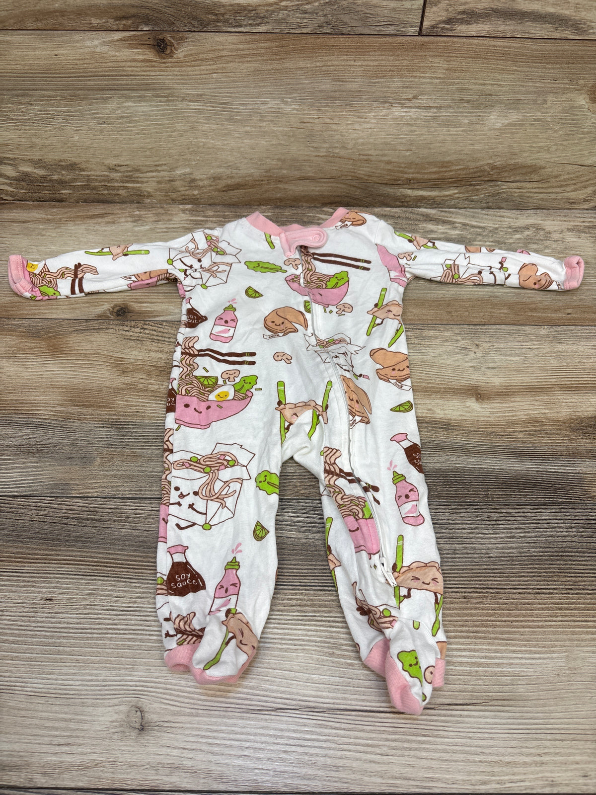 Honest Baby Ramen Sleeper White sz 0-3m