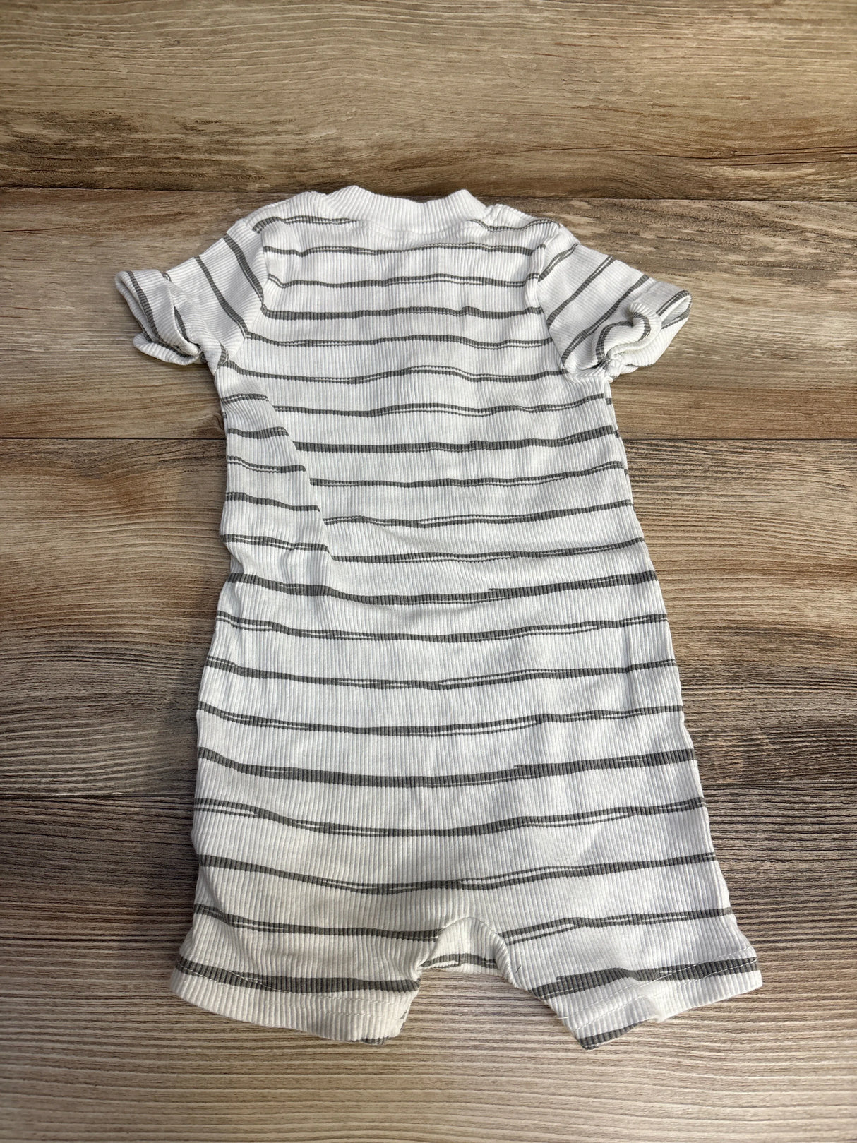 Rachel Zoe Striped Henley Romper White sz 24m