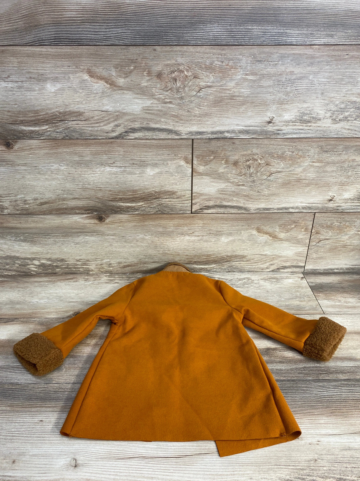 Sherpa Lined Open Coat Rust sz 12-18m