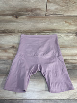 Poshdivah Over The Belly Yoga Shorts Mauve sz Small